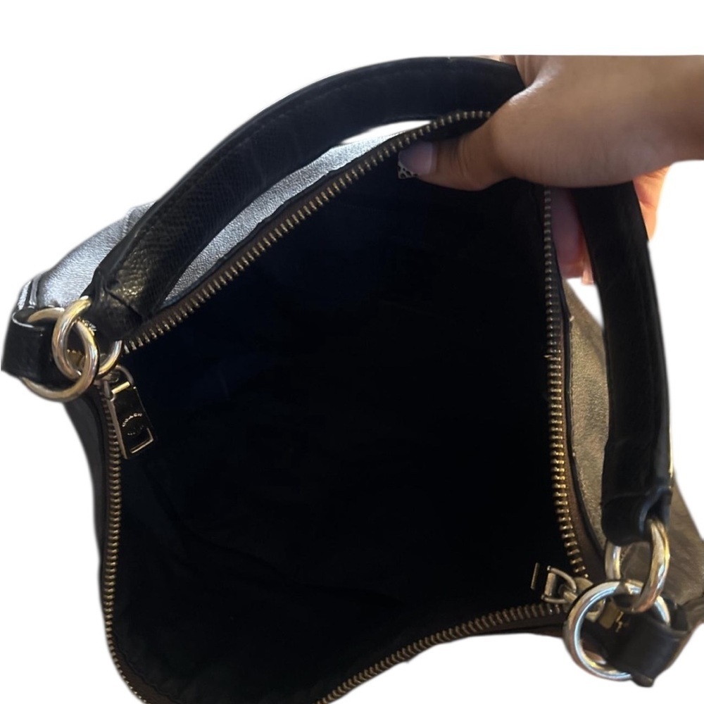 COACH Celeste Hobo Bag in Coated  Canvas Signature and Leather Trim - Picture 6 of 7